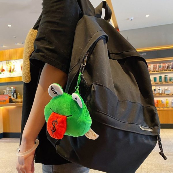 Creative Cartoon Plush Money Frog Coin Purse Keychain - Image 3
