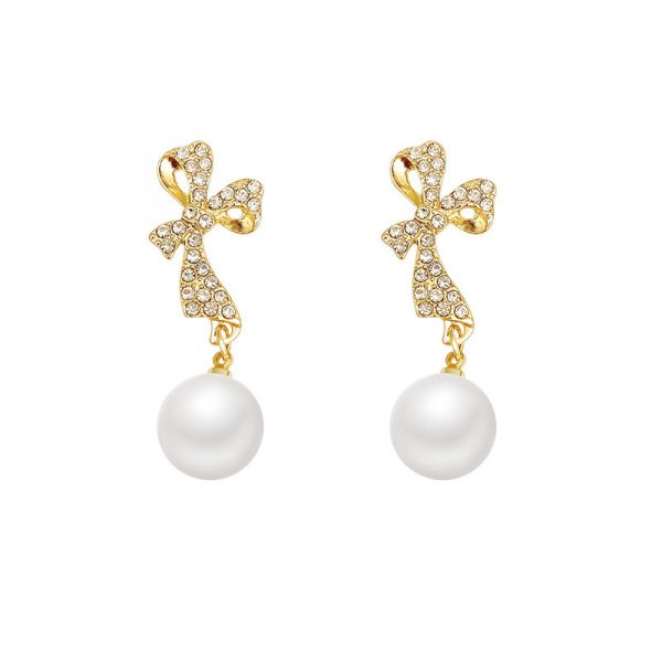 INS Butterfly Earrings With Rhinestones Fashion Temperament Jewelry - Image 8
