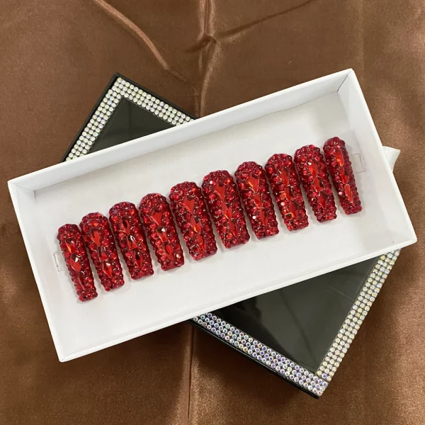 Hot Sales 10PCS Artificial Fingernails Square Handmade Gel Press On Nails Thickness Acrylic Salon Quality Hand Crafted Nails - Image 6